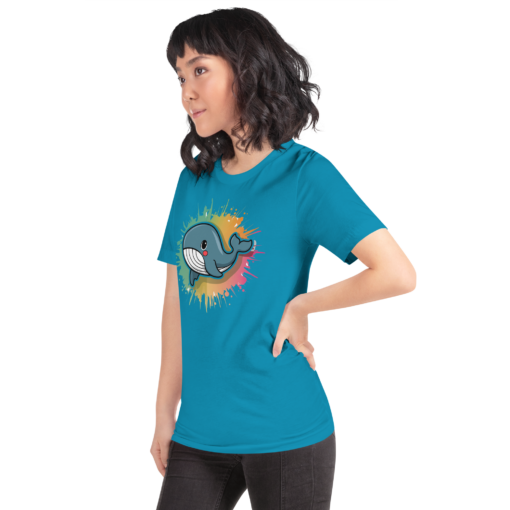 Whimsical Kawaii Whale Graphic Tee - Adorable Ocean Lover's T-Shirt - Cute & Playful Whale Design - Image 71