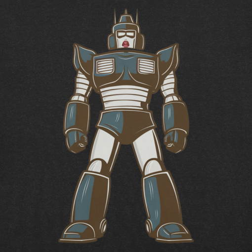 Mecha Rainbow: Super Japanese Robot Illustrated T-shirt - Colorful Mecha Design - Unique Anime Inspired Tee - Image 2