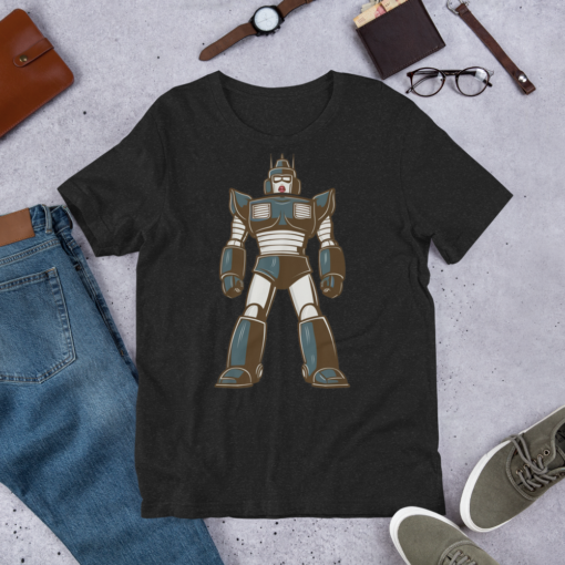 Mecha Rainbow: Super Japanese Robot Illustrated T-shirt - Colorful Mecha Design - Unique Anime Inspired Tee - Image 5