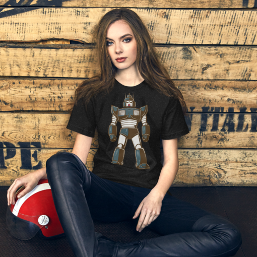 Mecha Rainbow: Super Japanese Robot Illustrated T-shirt - Colorful Mecha Design - Unique Anime Inspired Tee - Image 3