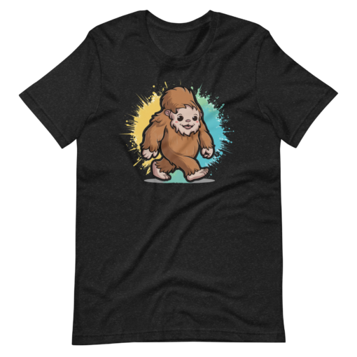 Adorable Kawaii Sasquatch Graphic Tee - Cute Bigfoot T-Shirt - Fun Yeti Design for Sasquatch Fans