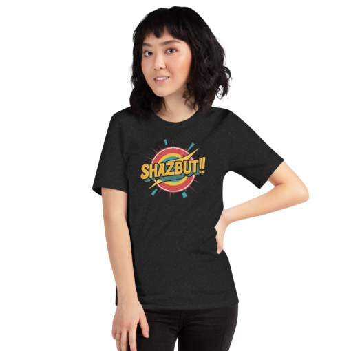 Shazbut Graphic Tee - Retro Text Design Shirt for Vintage Vibes - Image 6