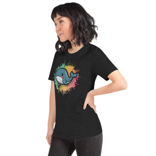 Whimsical Kawaii Whale Graphic Tee - Adorable Ocean Lover's T-Shirt - Cute & Playful Whale Design - Image 92