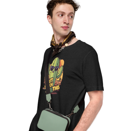 Funny Cartoon Cactus Graphic Tee - Cant Touch This Shirt - Image 125