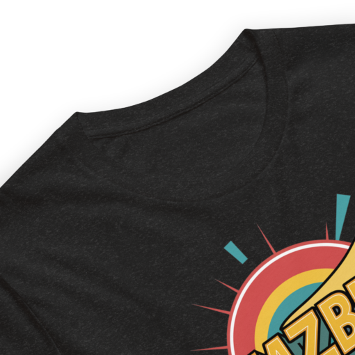 Shazbut Graphic Tee - Retro Text Design Shirt for Vintage Vibes - Image 3