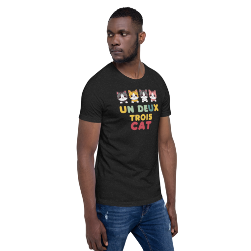 Adorable Kawaii Cats Graphic Tee - "Un Deux Trois Cat" Cute French Cat T-Shirt - Fun Cat Lover's Shirt - Image 27