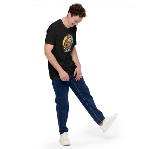 Adorable Kawaii Sasquatch Graphic Tee - Cute Bigfoot T-Shirt - Fun Yeti Design for Sasquatch Fans - Image 8