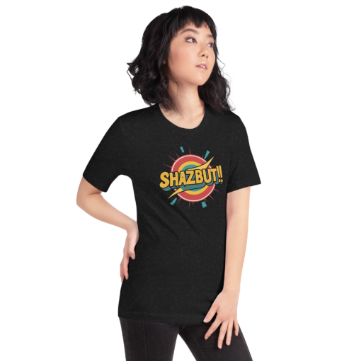 Shazbut Graphic Tee - Retro Text Design Shirt for Vintage Vibes - Image 7