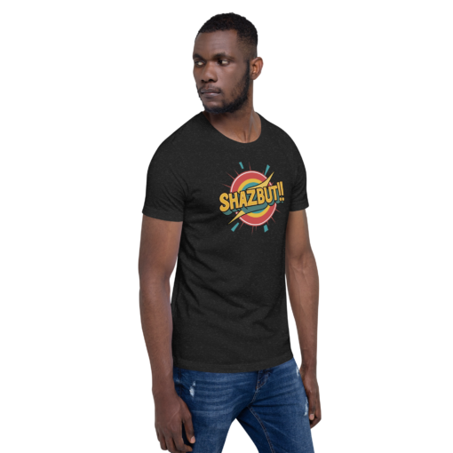 Shazbut Graphic Tee - Retro Text Design Shirt for Vintage Vibes - Image 5