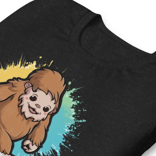 Adorable Kawaii Sasquatch Graphic Tee - Cute Bigfoot T-Shirt - Fun Yeti Design for Sasquatch Fans - Image 7