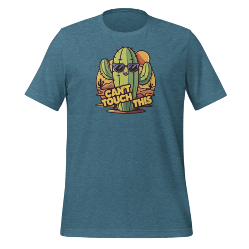 Funny Cartoon Cactus Graphic Tee - Cant Touch This Shirt - Image 40
