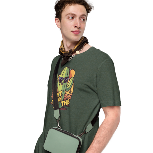 Funny Cartoon Cactus Graphic Tee - Cant Touch This Shirt - Image 85