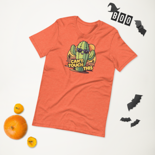 Funny Cartoon Cactus Graphic Tee - Cant Touch This Shirt - Image 34