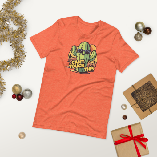 Funny Cartoon Cactus Graphic Tee - Cant Touch This Shirt - Image 31