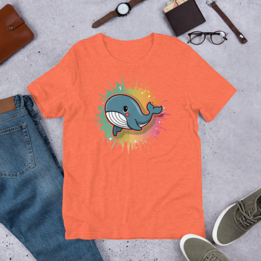 Whimsical Kawaii Whale Graphic Tee - Adorable Ocean Lover's T-Shirt - Cute & Playful Whale Design - Image 47