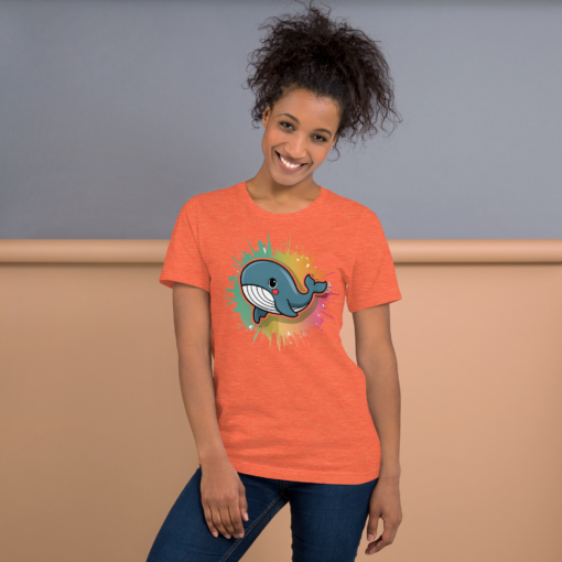 Whimsical Kawaii Whale Graphic Tee - Adorable Ocean Lover's T-Shirt - Cute & Playful Whale Design - Image 40