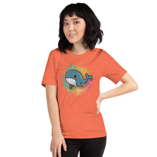 Whimsical Kawaii Whale Graphic Tee - Adorable Ocean Lover's T-Shirt - Cute & Playful Whale Design - Image 43