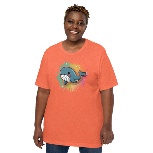 Whimsical Kawaii Whale Graphic Tee - Adorable Ocean Lover's T-Shirt - Cute & Playful Whale Design - Image 35