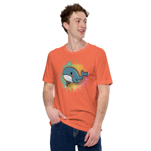 Whimsical Kawaii Whale Graphic Tee - Adorable Ocean Lover's T-Shirt - Cute & Playful Whale Design - Image 36