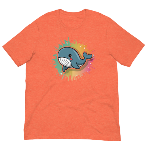 Whimsical Kawaii Whale Graphic Tee - Adorable Ocean Lover's T-Shirt - Cute & Playful Whale Design - Image 29