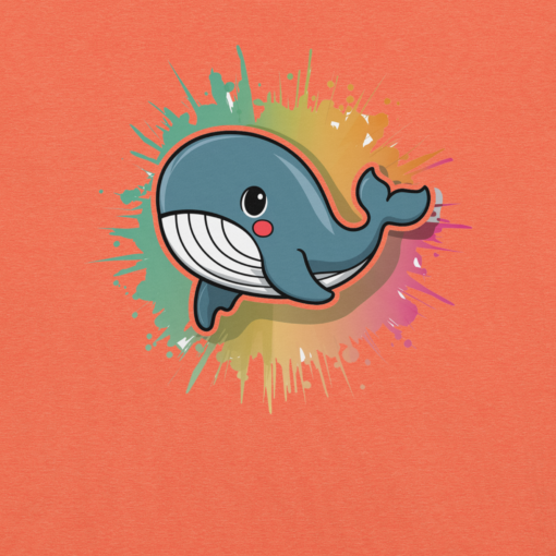 Whimsical Kawaii Whale Graphic Tee - Adorable Ocean Lover's T-Shirt - Cute & Playful Whale Design - Image 18