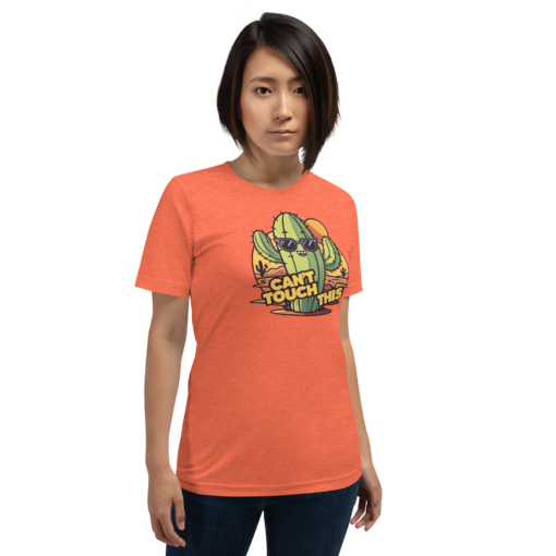 Funny Cartoon Cactus Graphic Tee - Cant Touch This Shirt - Image 42