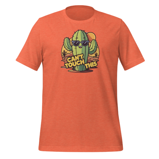 Funny Cartoon Cactus Graphic Tee - Cant Touch This Shirt - Image 26