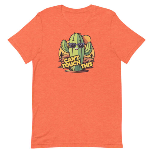 Funny Cartoon Cactus Graphic Tee - Cant Touch This Shirt - Image 146