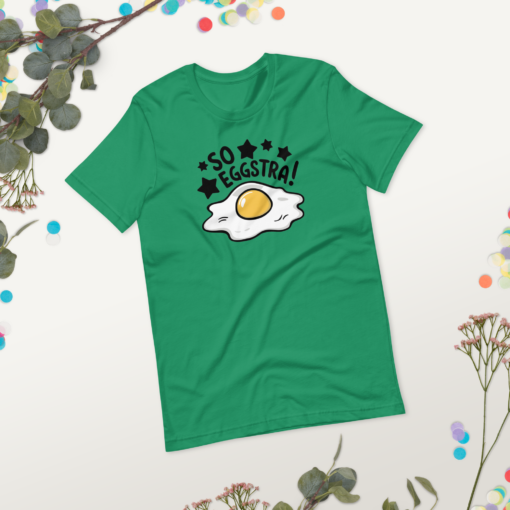 So Eggstra!" Egg Print Unisex Graphic Tee - Fun Eggcellent Shirt for Everyone - Image 30