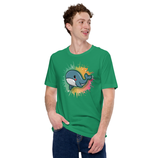 Whimsical Kawaii Whale Graphic Tee - Adorable Ocean Lover's T-Shirt - Cute & Playful Whale Design - Image 51