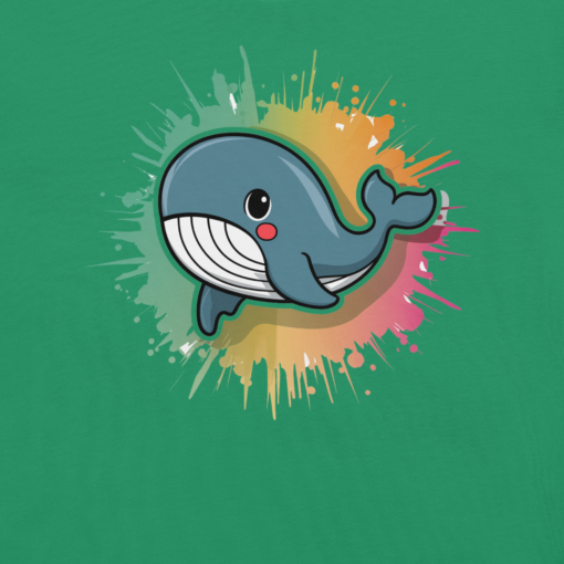 Whimsical Kawaii Whale Graphic Tee - Adorable Ocean Lover's T-Shirt - Cute & Playful Whale Design - Image 34