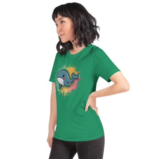 Whimsical Kawaii Whale Graphic Tee - Adorable Ocean Lover's T-Shirt - Cute & Playful Whale Design - Image 59