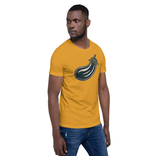 Fun Illustrated Eggplant Graphic Tee - Cute and Quirky Veggie T-Shirt - Perfect for Food Lovers - Image 7