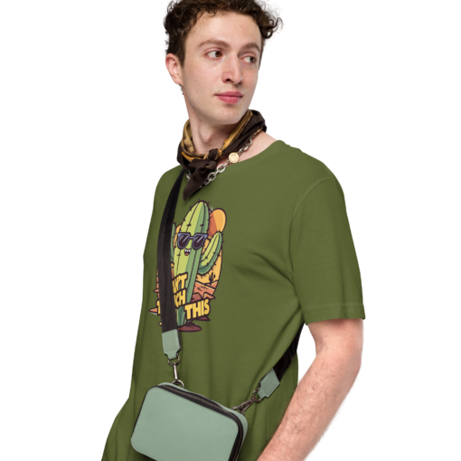 Funny Cartoon Cactus Graphic Tee - Cant Touch This Shirt - Image 65