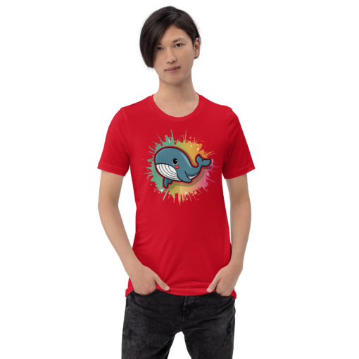 Whimsical Kawaii Whale Graphic Tee - Adorable Ocean Lover's T-Shirt - Cute & Playful Whale Design - Image 80