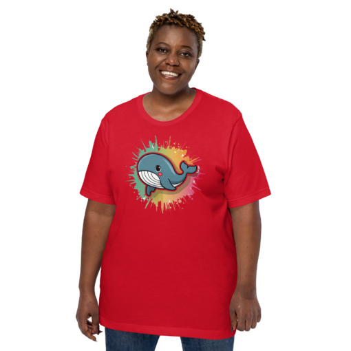 Whimsical Kawaii Whale Graphic Tee - Adorable Ocean Lover's T-Shirt - Cute & Playful Whale Design - Image 78