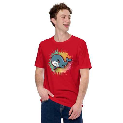 Whimsical Kawaii Whale Graphic Tee - Adorable Ocean Lover's T-Shirt - Cute & Playful Whale Design - Image 79