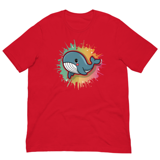 Whimsical Kawaii Whale Graphic Tee - Adorable Ocean Lover's T-Shirt - Cute & Playful Whale Design - Image 74