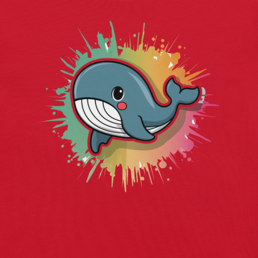 Whimsical Kawaii Whale Graphic Tee - Adorable Ocean Lover's T-Shirt - Cute & Playful Whale Design - Image 65