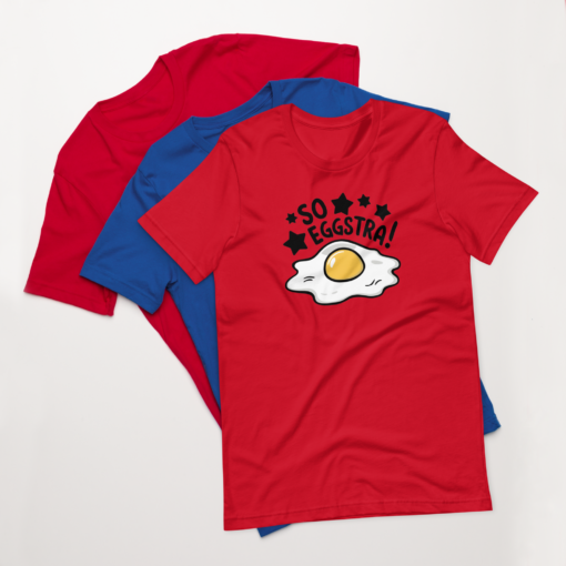 So Eggstra!" Egg Print Unisex Graphic Tee - Fun Eggcellent Shirt for Everyone - Image 41