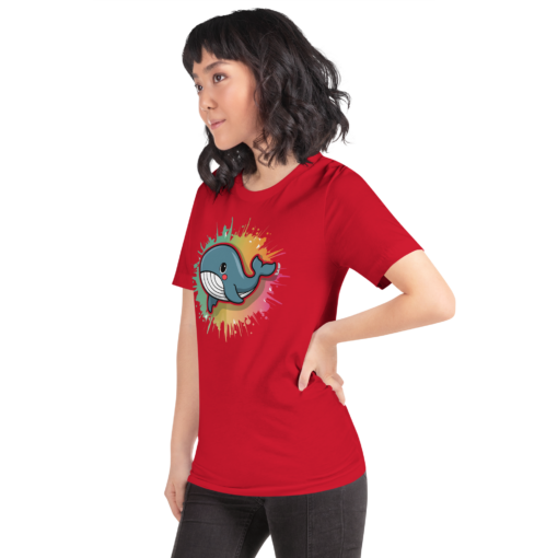 Whimsical Kawaii Whale Graphic Tee - Adorable Ocean Lover's T-Shirt - Cute & Playful Whale Design - Image 84