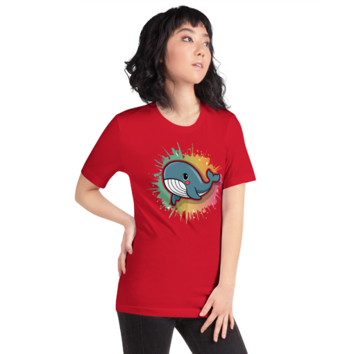Whimsical Kawaii Whale Graphic Tee - Adorable Ocean Lover's T-Shirt - Cute & Playful Whale Design - Image 83