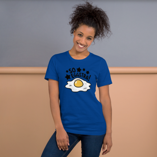 So Eggstra!" Egg Print Unisex Graphic Tee - Fun Eggcellent Shirt for Everyone - Image 40