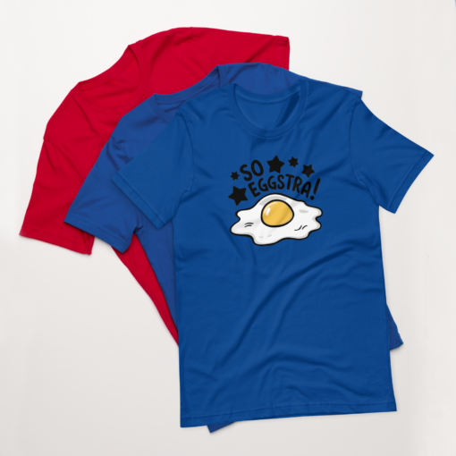 So Eggstra!" Egg Print Unisex Graphic Tee - Fun Eggcellent Shirt for Everyone - Image 39