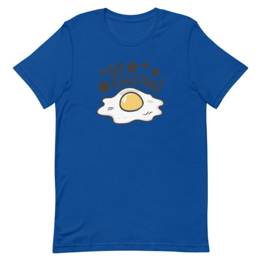 So Eggstra!" Egg Print Unisex Graphic Tee - Fun Eggcellent Shirt for Everyone - Image 48