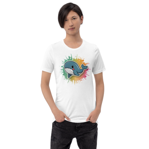 Whimsical Kawaii Whale Graphic Tee - Adorable Ocean Lover's T-Shirt - Cute & Playful Whale Design - Image 11