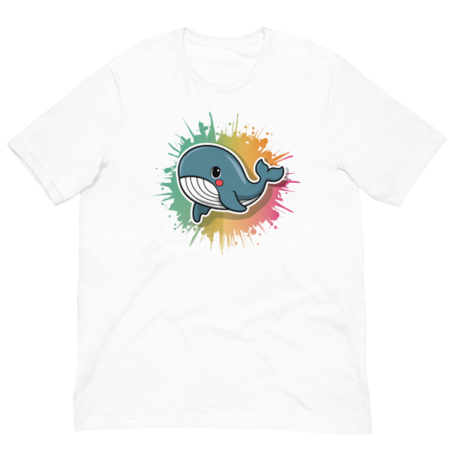 Whimsical Kawaii Whale Graphic Tee - Adorable Ocean Lover's T-Shirt - Cute & Playful Whale Design - Image 5