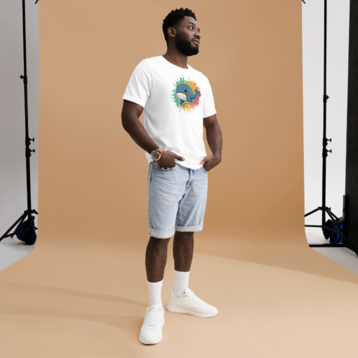 Whimsical Kawaii Whale Graphic Tee - Adorable Ocean Lover's T-Shirt - Cute & Playful Whale Design - Image 4