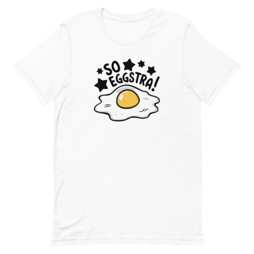 So Eggstra!" Egg Print Unisex Graphic Tee - Fun Eggcellent Shirt for Everyone - Image 46