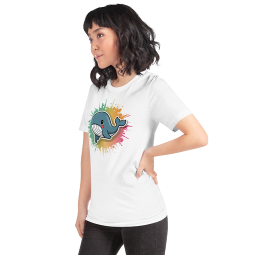 Whimsical Kawaii Whale Graphic Tee - Adorable Ocean Lover's T-Shirt - Cute & Playful Whale Design - Image 15